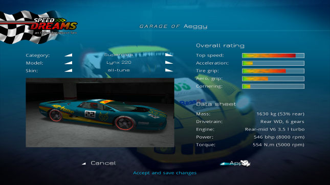 Speed Dreams : Exemple